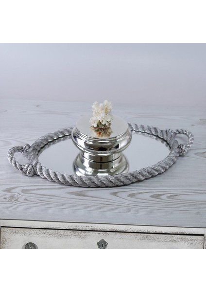 Rope Aynalı Tepsi Gümüş fiyatları