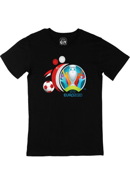 Euro 2020 Türkiye Siyah Tişört