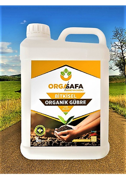 Organik Bitkisel Menşeli Organik Sıvı Gübre 5 Lt