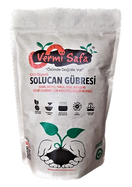 Organik Solucan Gübresi 1 kg Katı + 250 gr Sıvı