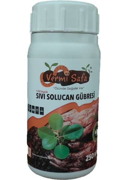 Organik Solucan Gübresi 1 kg Katı + 250 gr Sıvı