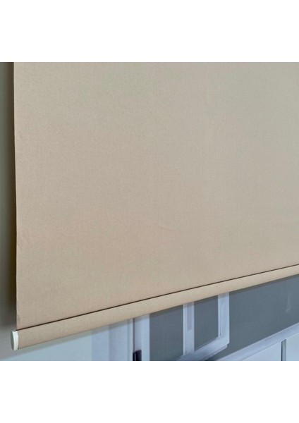 VP2505 Mat Kalın Kumaş Stor Perde Açık Kahverengi 110 x 200 cm.