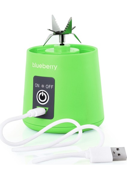 380 ml Yeşil Portatif USB'li Blender Jet