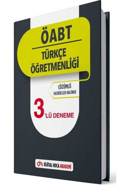 ÖABT Türkçe Öğretmenliği 3 Deneme Çözümlü