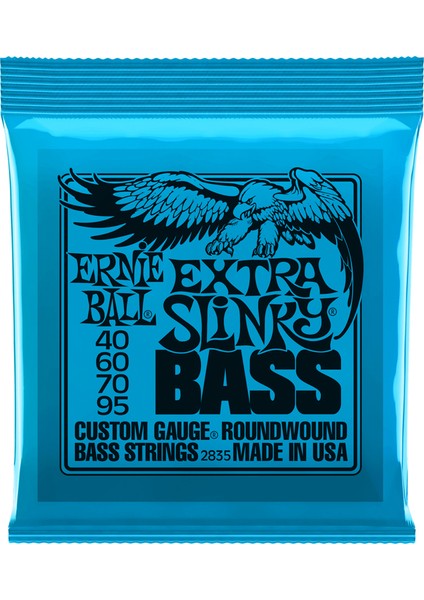 Ernie Ball 2835 Extra Slinky Takım Tel Bas Gitar Teli 040-095