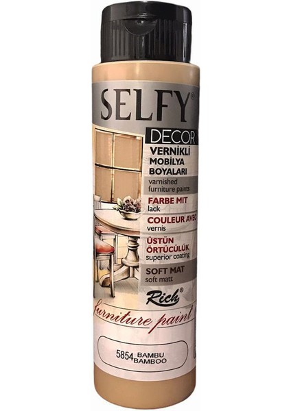 Selfy Decor Vernikli Boya 500 cc Bamboo 5854
