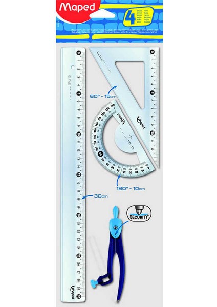 899218 Pergelli Cetvel Seti 30 cm 4'lü