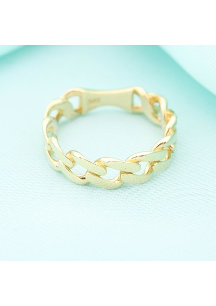 14K Altın Gurmet Desen Chocolate Yüzük 4Y28096