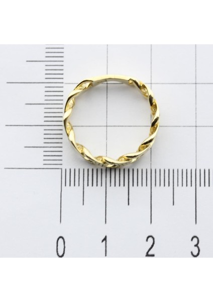 14K Altın Gurmet Desen Chocolate Yüzük 4Y28096