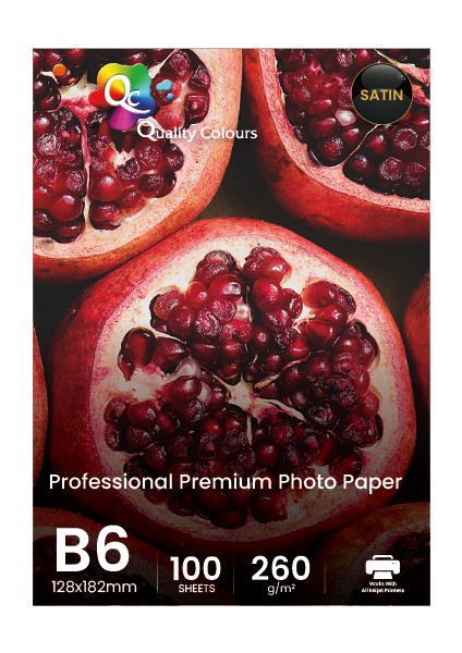 B6 Fotoğraf Kağıdı 260GR Satin Qc 100 Yaprak