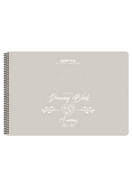 Resim Defteri Harmony Spiralli Plastik Kapak 25X35 cm 30 Yaprak