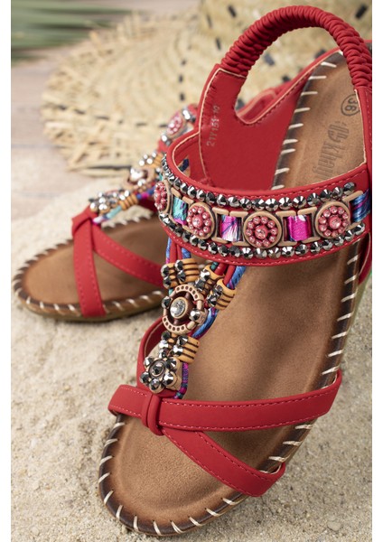 anatolia Anatomik Guja Fashion Taşlı Günlük Kadın Sandalet fiyatları