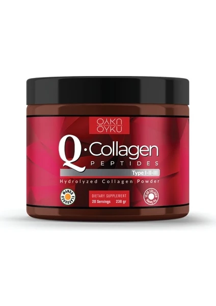  Q-Collagen Hidrolize Kollajen Tip 1-2-3 238 gr Toz