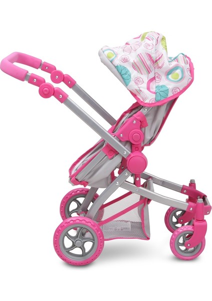 Oyuncak Bebek Arabası Pink Rose