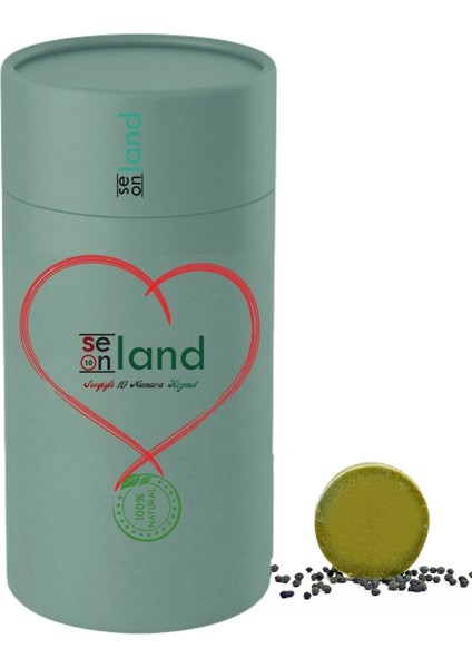 Doğal El Yapımı Mardin Yeşil Bıttım Menengiç Sabunu 1 kg Rulo Kutu