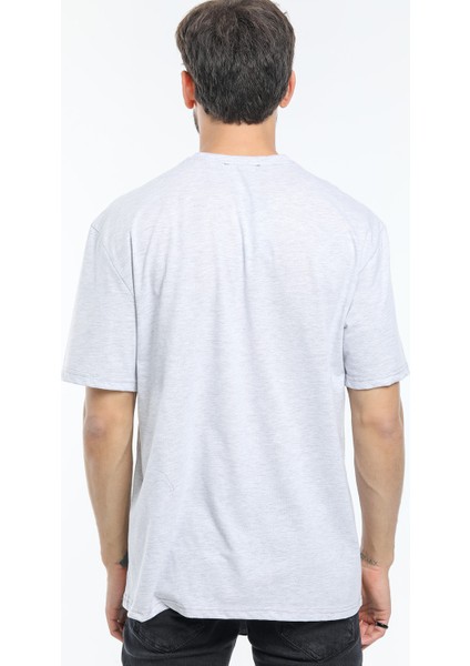 Bisiklet Yaka Californıa Baskılı Tshirt
