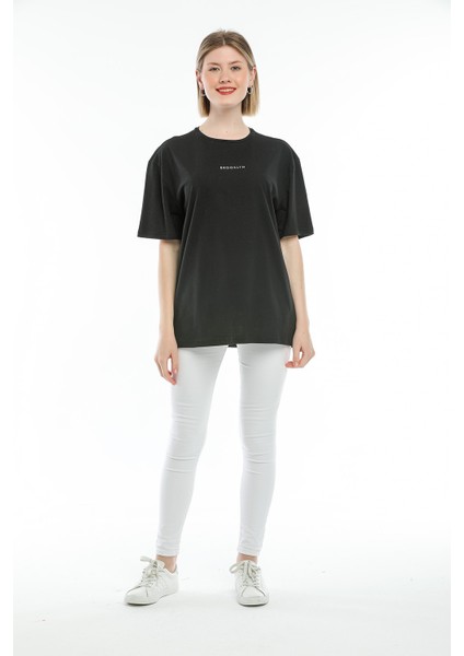 Oversize Brookyln Baskıl Tshirt