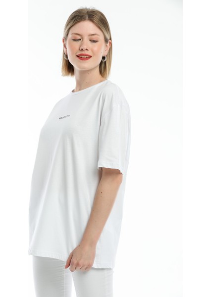 Oversize Brookyln Baskıl Tshirt