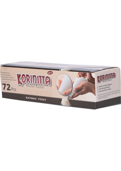 Krema Sıkma Torbası Extra (Pakette 72 Adet) - Korinitta Krema Sıkma Torbası