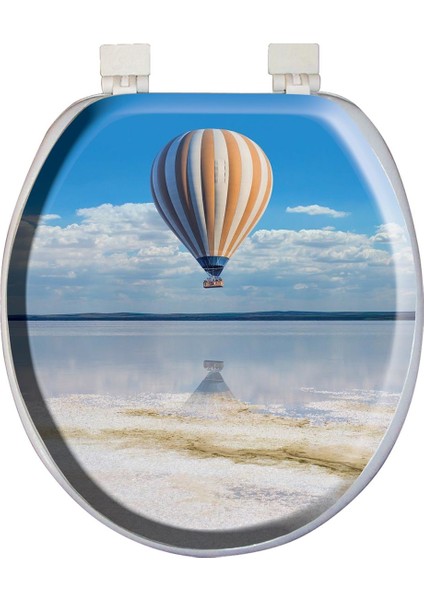 Classic Yumuşak Desenli Klozet Kapağı Balon Desen