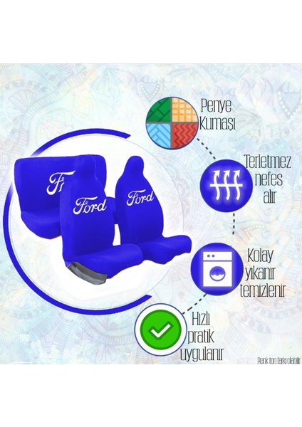Ford Connect Koltuk Koruyucu Penye 4 Parça Takım Set fiyatları