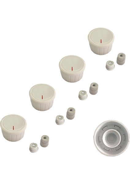 Qcooker Düğme 4 Lü Takımı Ankastre Set Üstü Ocak Düğmesi SÜ0032
