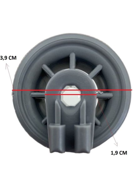 Siemens SX66N080EU Bulaşık Makinesi Sepet Tekerleği Alt Teker 4 Adet ST0004-4