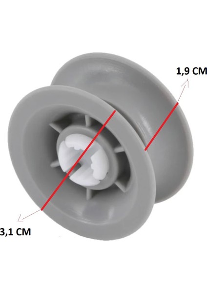 Siemens SN22D200TR Bulaşık Makinesi Sepet Tekerleği Üst Teker 4 Adet ST0008-4