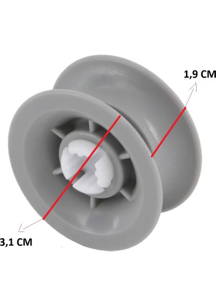 Bosch SMS25AW02E Bulaşık Makinesi Sepet Tekerleği Üst Teker 4 Adet ST0008-4