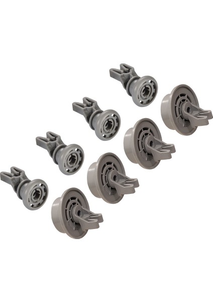 Beko D13001S Bulaşık Makinesi Sepet Tekerleği 4 Alt 4 Üst Teker Takımı ST0010-4-9