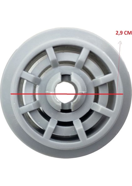 Beko D13001S Bulaşık Makinesi Sepet Tekerleği 4 Alt 4 Üst Teker Takımı ST0010-4-9