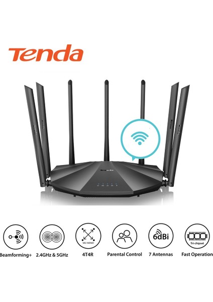 AC23 2033MBPS AC2100 Dual Band Mesafe Genişletici Router