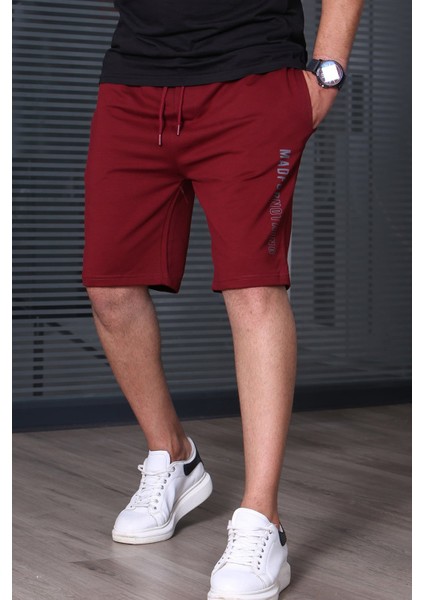 Bordo Kapri Şort 5403
