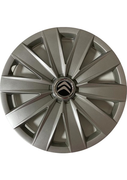 Citroen Ax 14'' İnç Gri Renk 4'lü Set Jant Kapağı Çelik Jant Görünümlü