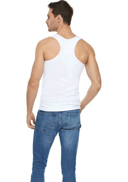 3 Adet Beyaz Renk Sporcu Atlet