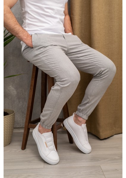 Erkek Gri Jogger Pantolon modelleri