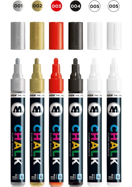 Chalk Pump Marker 6'lı