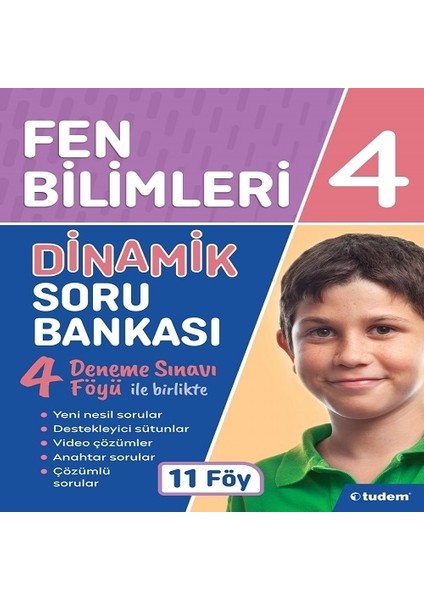 Tudem Yayınları 4. Sınıf Dinamik Fen Bilimleri Soru Bankası