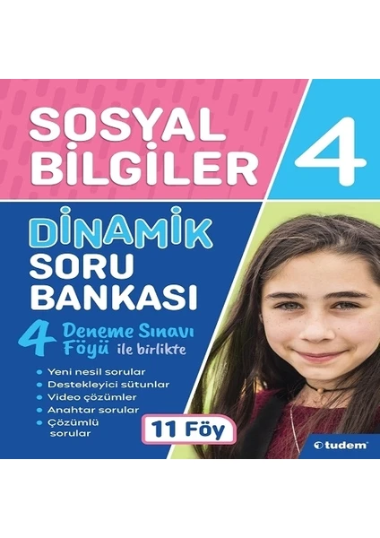 Tudem Yayınları 4. Sınıf Dinamik Sosyal Bilgiler Soru Bankası