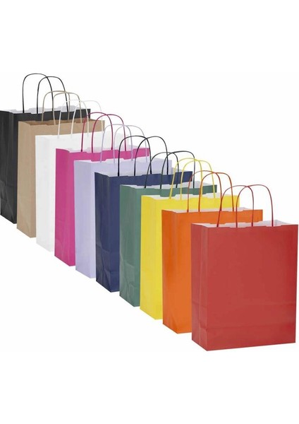KRAFT KAĞIT ÇANTA 19X8X24 CM KRAFT 25 ADET fiyatları