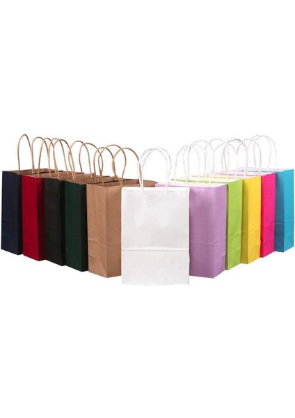 KRAFT KAĞIT ÇANTA 19X8X24 CM KRAFT 25 ADET fırsatları
