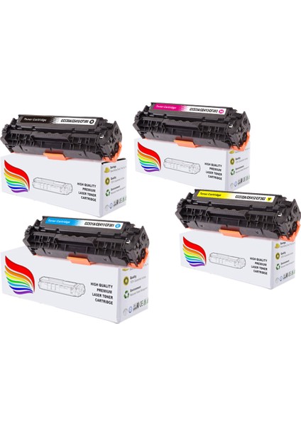 Inkwell Hp Laserjet Pro 300 Color Mfp M375NW 4 Renk Muadil Toner 305A-CE410