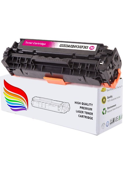 Inkwell Hp CE903A Yazıcı Uyumlu Muadil Kırmızı Toner 305A-CE410