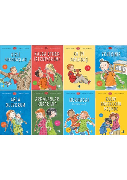 1b Sınıfı Serisi 8 Kitap Set / Gizli Arkadaşlar - Kavga Etmek Istemiyorum - En Iyi Arkadaş - Yeni Sınıf - Abla Oluyorum - Arkadaşlar Küser Mi - Merhaba - Küçük Böceklerin Peşinde