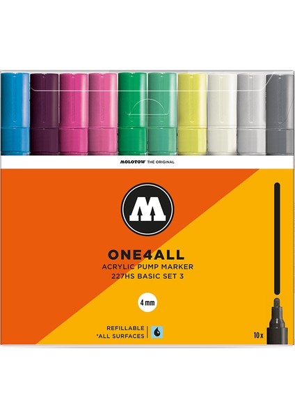 227HS Basic Set 3 4 mm 10'lu