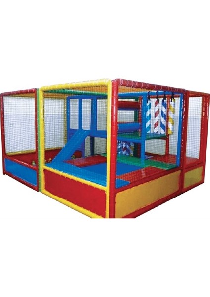 Softplay Trambolinli Kaydıraklı Top Havuzu 400X300X200