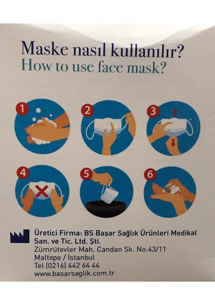 Cerrahi Maske Tek Tek Steril Telli 3 Katlı 50 Adet Siyah fiyatları