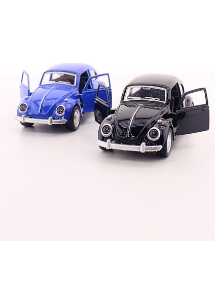 2 Adet Çek-Bırak Metal Vosvos Araba Dıe Cast Büyük Boy 12CM Siyah-Lacivert fiyatları