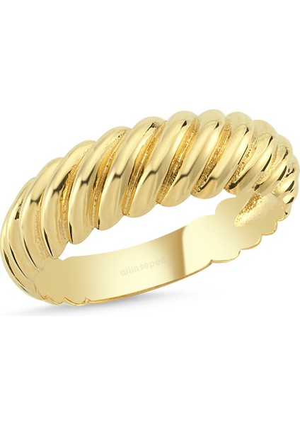 Altın Kruvasan Yüzük AS412YZ