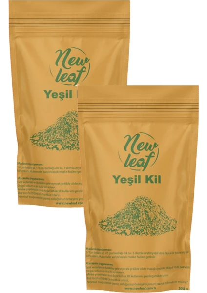 Yeşil Kil Doğal Yüz Maskesi 500 gr x2 Adet